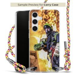 Carry Case Transparent Fabric colourful