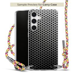 New Carry Case Transparent Stoff colourful/silber