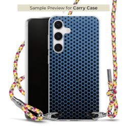 New Carry Case Transparent Stoff colourful/silber