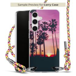 Carry Case Transparent Fabric colourful