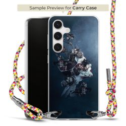 New Carry Case Transparent Stoff colourful/silber