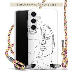 New Carry Case Transparent Stoff colourful/silber