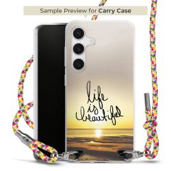 New Carry Case Transparent Stoff colourful/silber