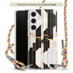 New Carry Case Transparent Stoff colourful/silber