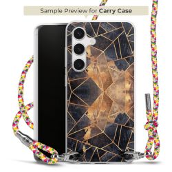 New Carry Case Transparent Stoff colourful/silber