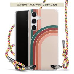 New Carry Case Transparent Stoff colourful/silber