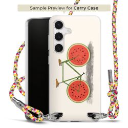 New Carry Case Transparent Stoff colourful/silber