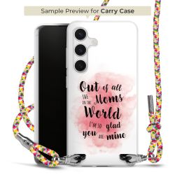 New Carry Case Transparent Stoff colourful/silber