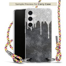 New Carry Case Transparent Stoff colourful/silber