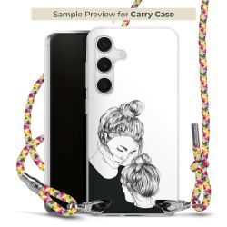 New Carry Case Transparent Stoff colourful/silber