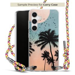 Carry Case Transparent Fabric colourful