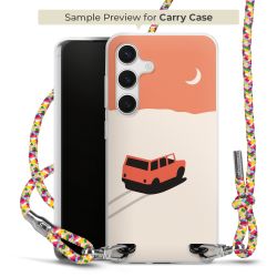 Carry Case Transparent Fabric colourful