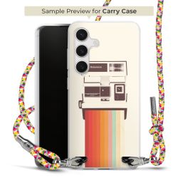 New Carry Case Transparent Stoff colourful/silber