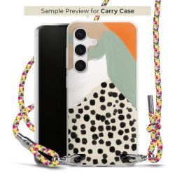 New Carry Case Transparent Stoff colourful/silber