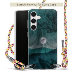 New Carry Case Transparent Stoff colourful/silber