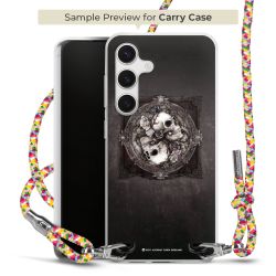 New Carry Case Transparent Stoff colourful/silber