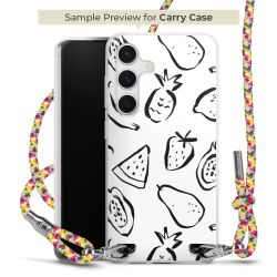 New Carry Case Transparent Stoff colourful/silber