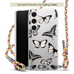 Carry Case Transparent Fabric colourful