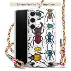 Carry Case Transparent Fabric colourful