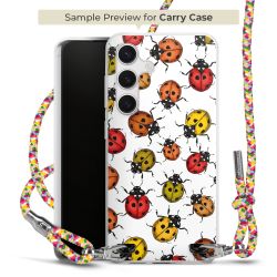 Carry Case Transparent Fabric colourful