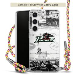 New Carry Case Transparent Stoff colourful/silber