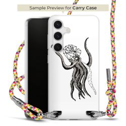 New Carry Case Transparent Stoff colourful/silber