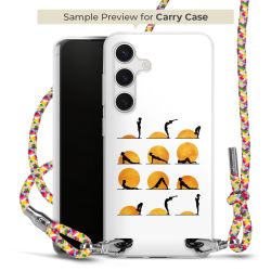 Carry Case Transparent Fabric colourful