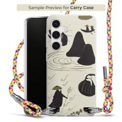 Carry Case Transparent Fabric colourful