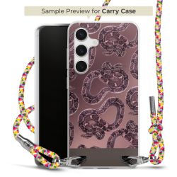 Carry Case Transparent Fabric colourful