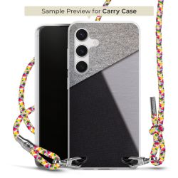 New Carry Case Transparent Stoff colourful/silber