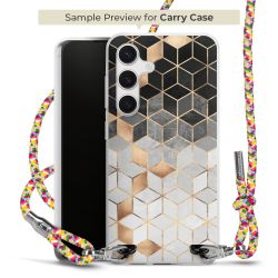 Carry Case Transparent Fabric colourful