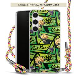 New Carry Case Transparent Stoff colourful/silber