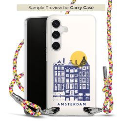 New Carry Case Transparent Stoff colourful/silber