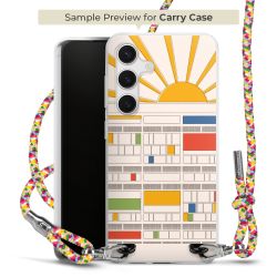 New Carry Case Transparent Stoff colourful/silber