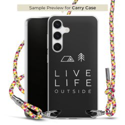 Carry Case Transparent Fabric colourful