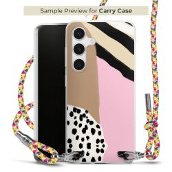 Carry Case Transparent Fabric colourful