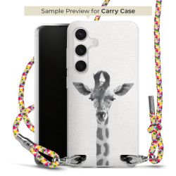 New Carry Case Transparent Stoff colourful/silber