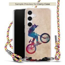 Carry Case Transparent Fabric colourful