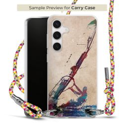 Carry Case Transparent Fabric colourful