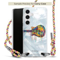 Carry Case Transparent Fabric colourful