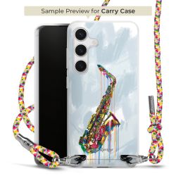 Carry Case Transparent Fabric colourful