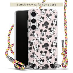 Carry Case Transparent Fabric colourful