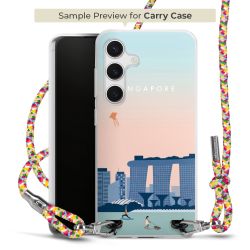 Carry Case Transparent Fabric colourful