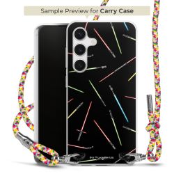 Carry Case Transparent Fabric colourful