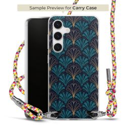 New Carry Case Transparent Stoff colourful/silber