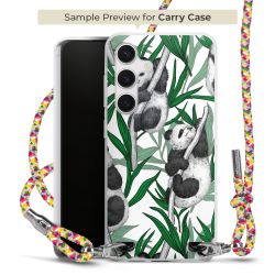 New Carry Case Transparent Stoff colourful/silber