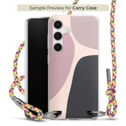 New Carry Case Transparent Stoff colourful/silber