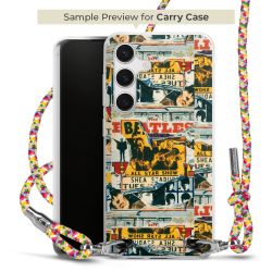 Carry Case Transparent Fabric colourful