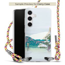 New Carry Case Transparent Stoff colourful/silber