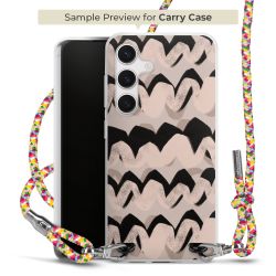 New Carry Case Transparent Stoff colourful/silber